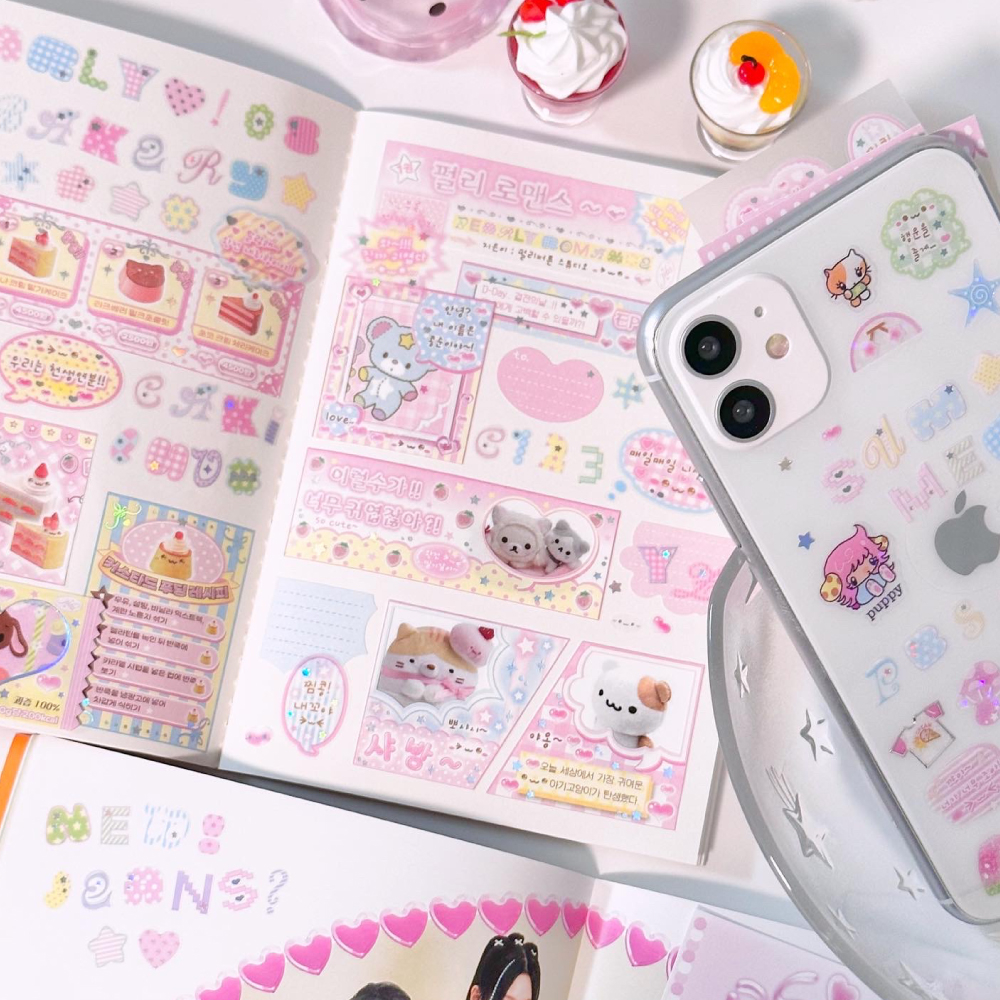 Pearlybutton Korean Kitsch sticker set Shopee Malaysia