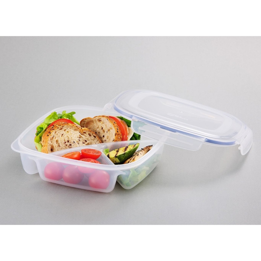 LocknLock HPL 971 Special 3 Section Square Divided Storage Container Case Lock and Lock Shopee