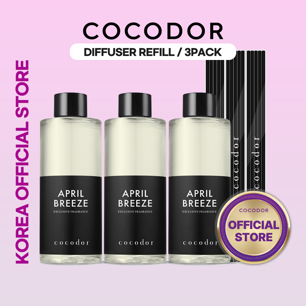 COCODOR Reed Diffuser Oil Refill/200ml/3 Pack/Aroma therapy, Home