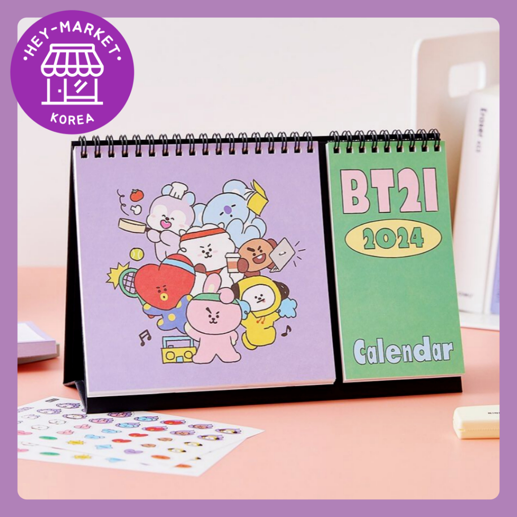[Line Friends] BT21 2024 Desk Calendar / Season's Greetings