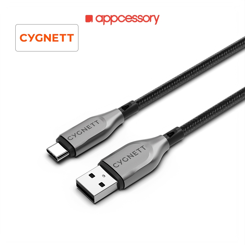 Cygnett Armoured USB-C to USB-C Cable 50cm (Black)