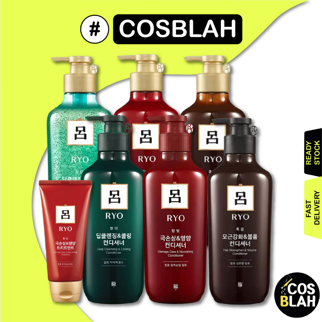 [RYO] Shampoo & Conditioner 550ml (Deep Cleansing&Cooling/Damage Care