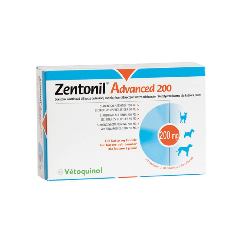 [Vetoquinol] Zentonil Advanced 200 for Dogs and Cats(30 capsules)/Liver