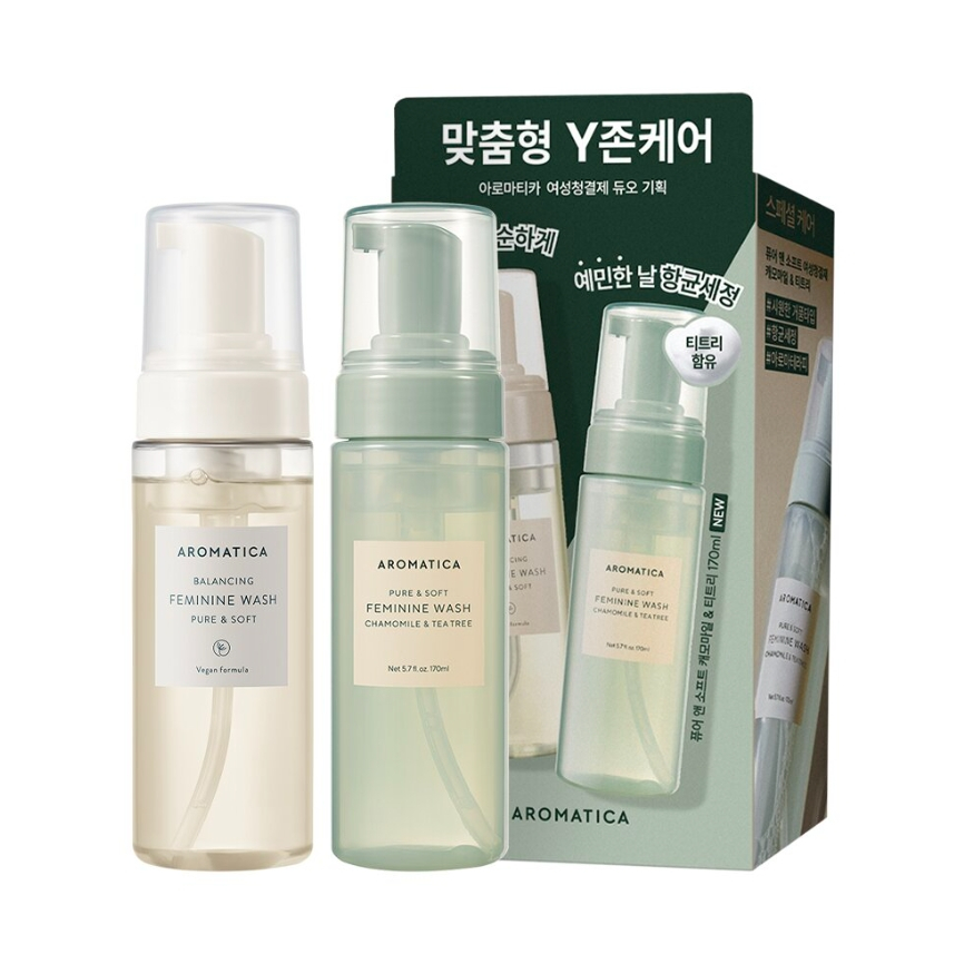 【AROMATICA】 Pure & Soft Feminine Wash 170mL Special Set (+Chamomile X ...