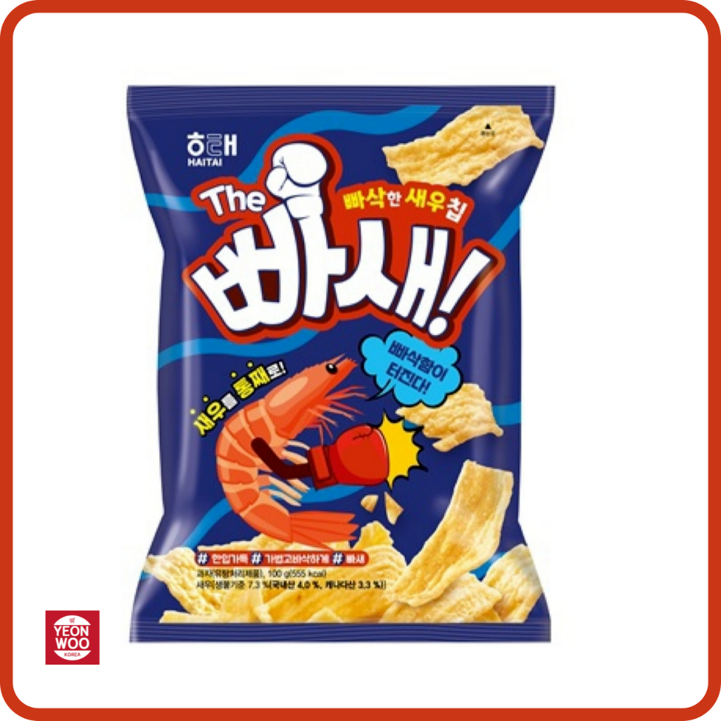 Haitai Korea BbaSae Shrimp Flavor Crispy Chip Korean Snack 100g ...