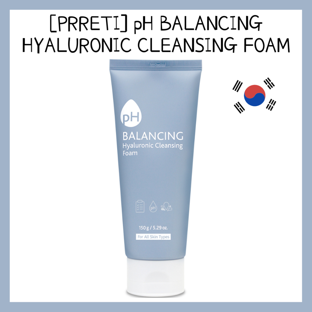 [prreti] Ph Balancing Hyaluronic Cleansing Foam 150g   From Korea 