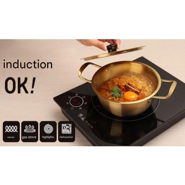 [KOREA] Induction-Safe Titanium Gold Yangeun Pot – Korean Ramen ...