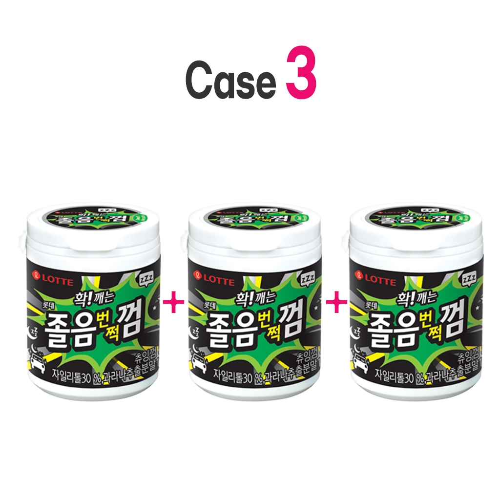 LOTTEㅣXylitol Sleepiness Caffeine Gum Korea Chewing Gum Sweets Shopee