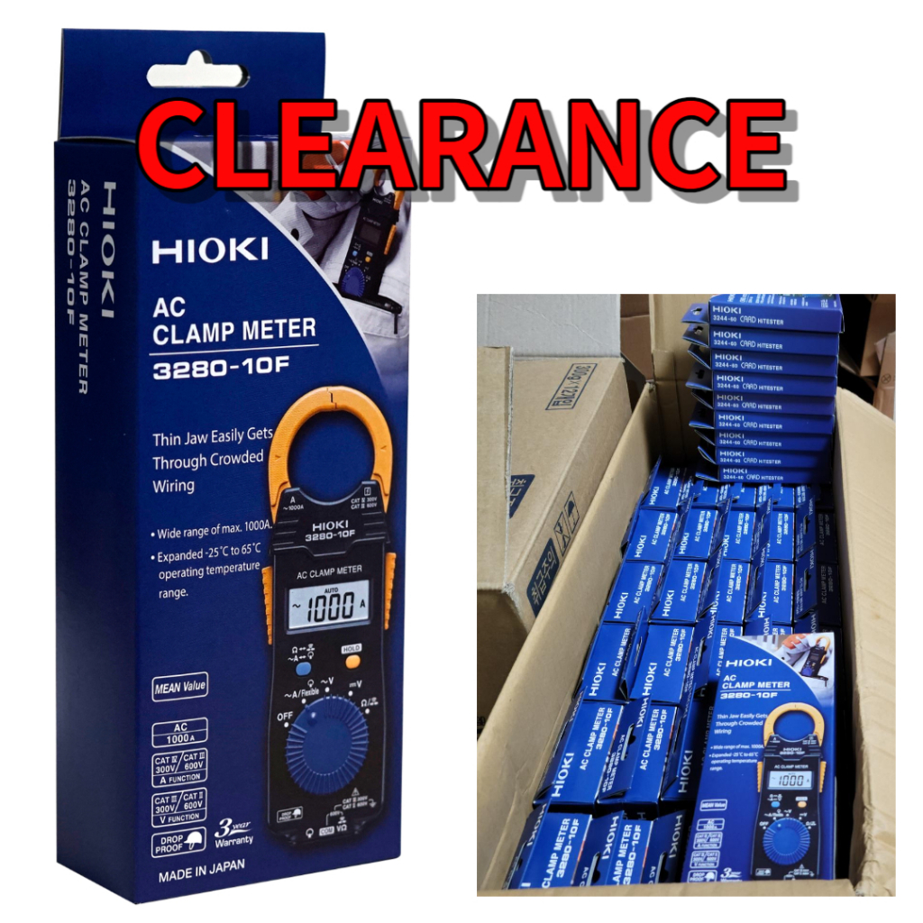 [CLEARANCE] HIOKI Digital AC Clamp Meter 328010F / 328070F/ CT6280