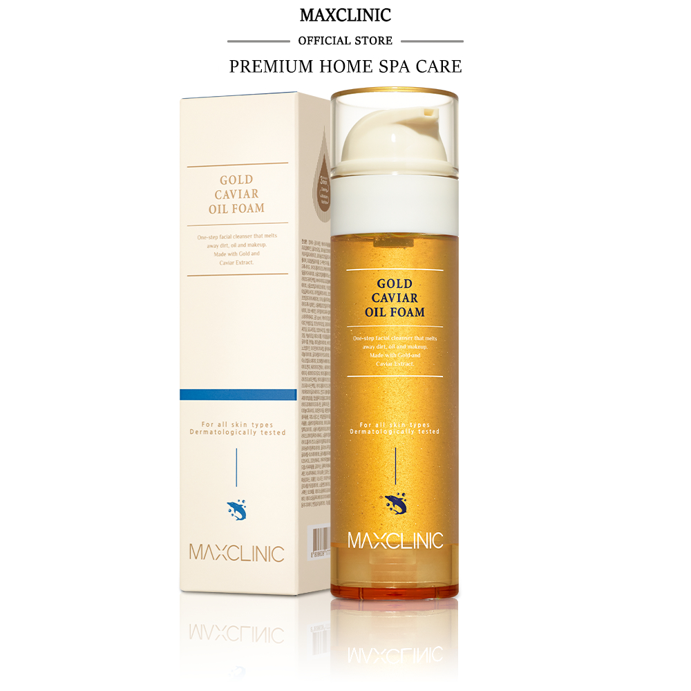MAXCLINIC Gold Caviar Oil Foam 110g - One-step Facial Cleanser that ...