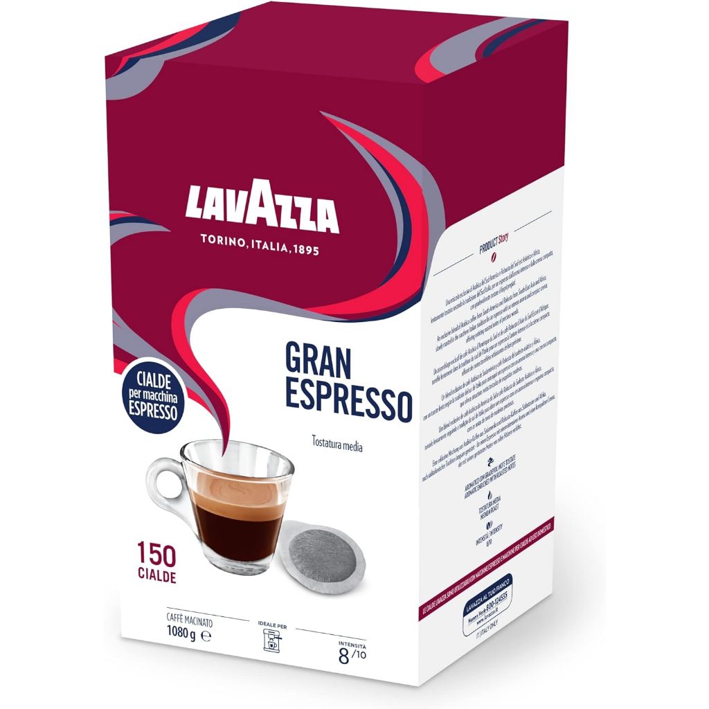 LAVAZZA Espresso ESE POD Coffee 150 pods/box Italian Gran Espresso