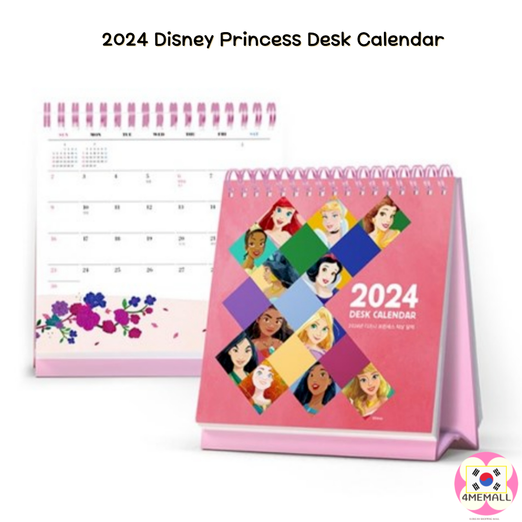 Disney Princess 2024 Desk Calendar Korean Style Gift Shopee Malaysia