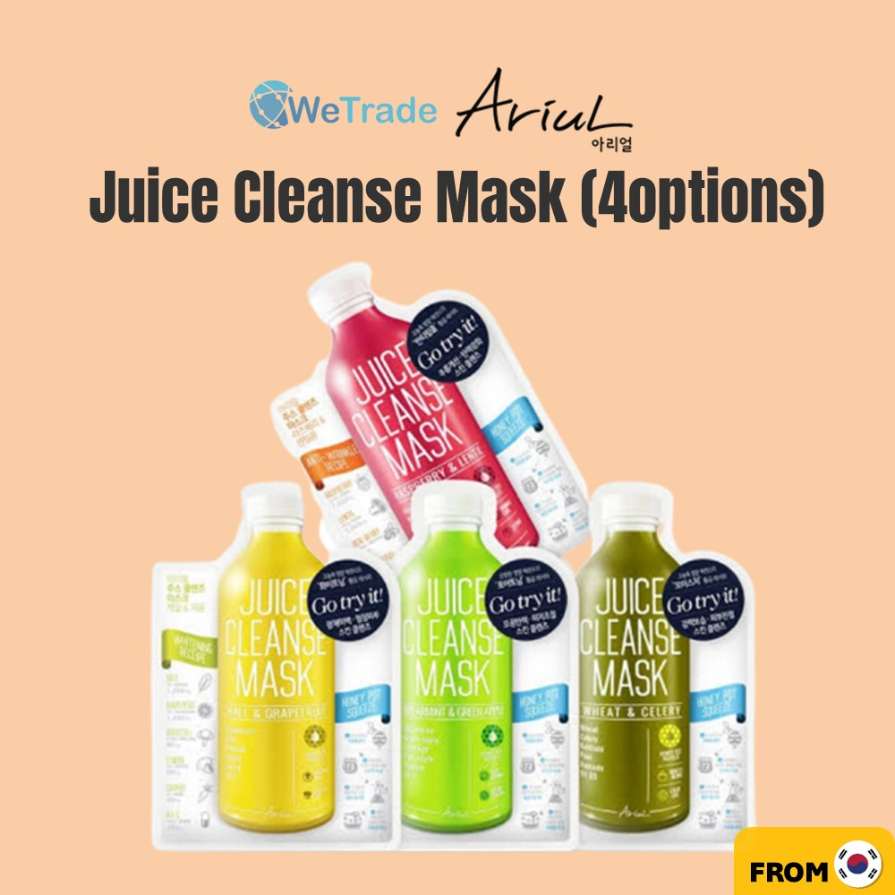 [ARIUL] Juice Cleanse Mask 4 options 10ea SET / Firming Raspberry