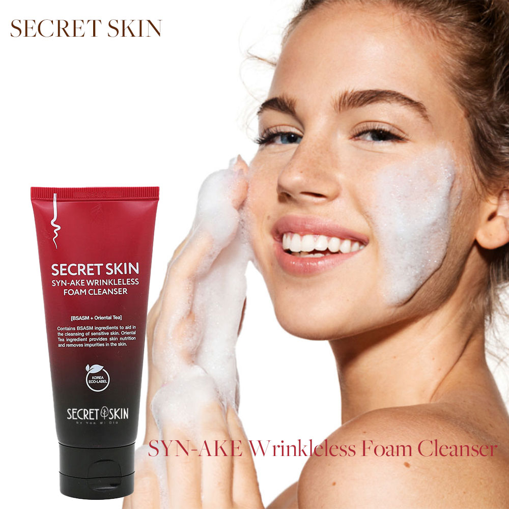 SECRET SKIN SYNAKE Wrinkleless Facial Foam Cleanser 100ml Cleansing