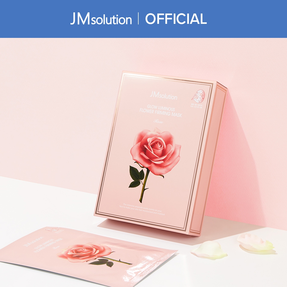 [JMSOLUTION] GLOW LUMINOUS FLOWER FIRMING MASK ROSE (10sheets) | Shopee ...