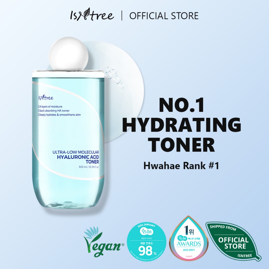 Isntree UltraLow Molecular Hyaluronic Acid Toner 300ml Shopee Malaysia
