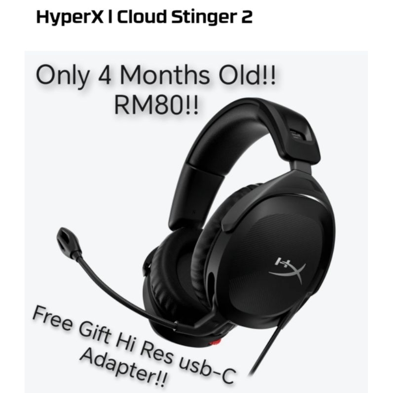 (Used 4 Months Old) HyperX Cloud Stinger 2 Gaming Headset | Shopee Malaysia