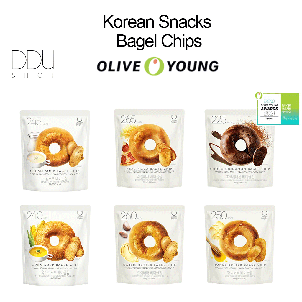 Olive Young] Bagel Chips 60g (6 Flavor)/Garlic Butter / Honey Butter / Real  Pizza / Choco Cinnamon / Korean Chips | Shopee Malaysia