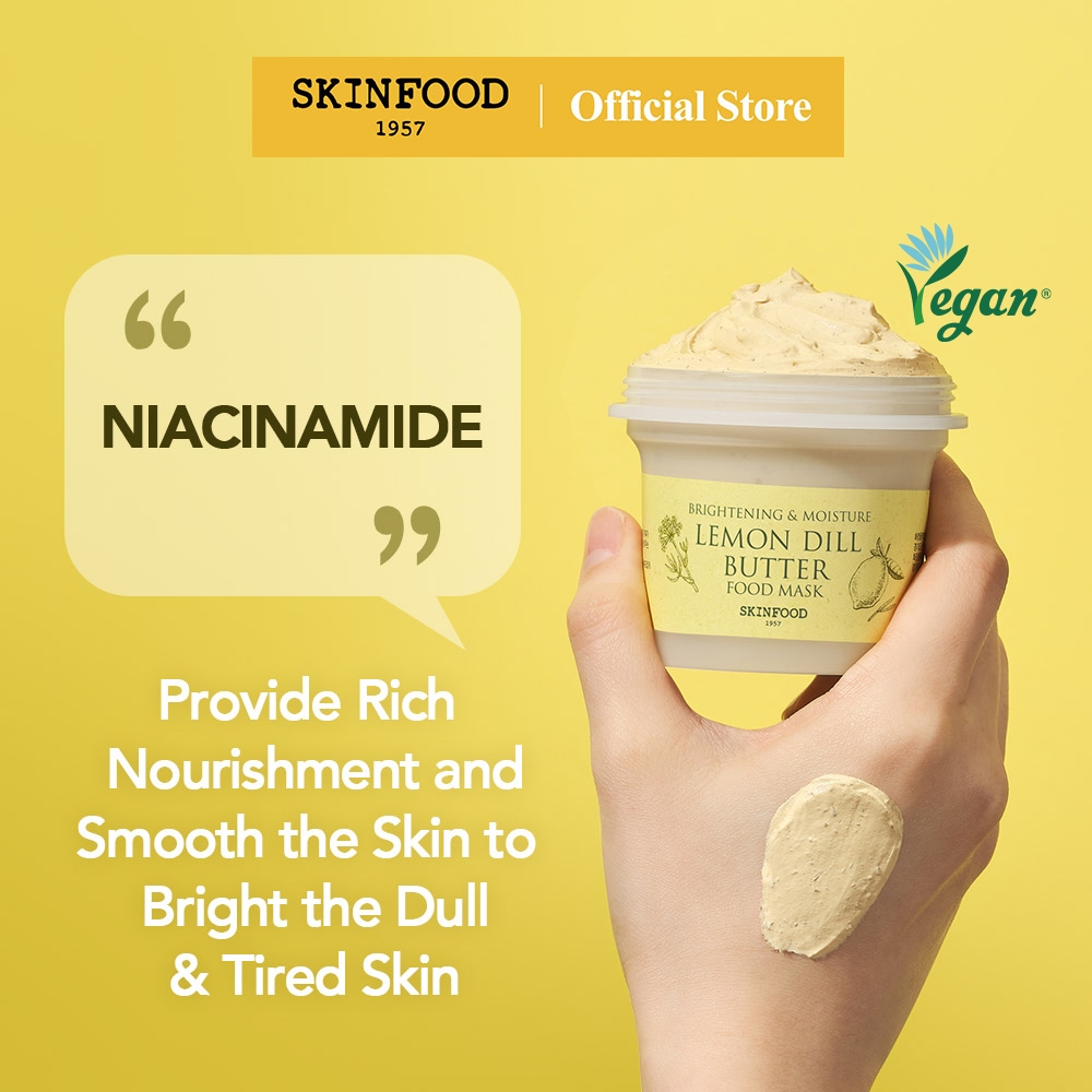 [SKINFOOD Official] Lemon Dill Butter Food Mask 120g / Brightening Dull