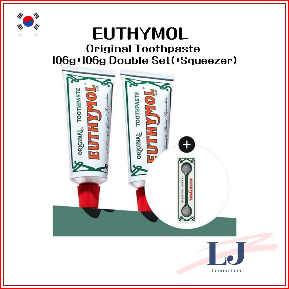 EUTHYMOL Original Toothpaste 106g+106g Double Set(+Squeezer) Shopee