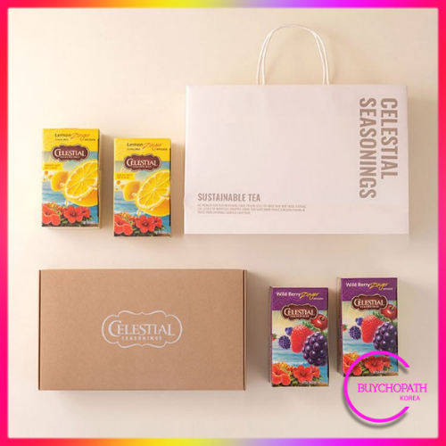Celestial Seasonings, Refresh Tea Set / Lemon Zinger 20T 2Box + Wild