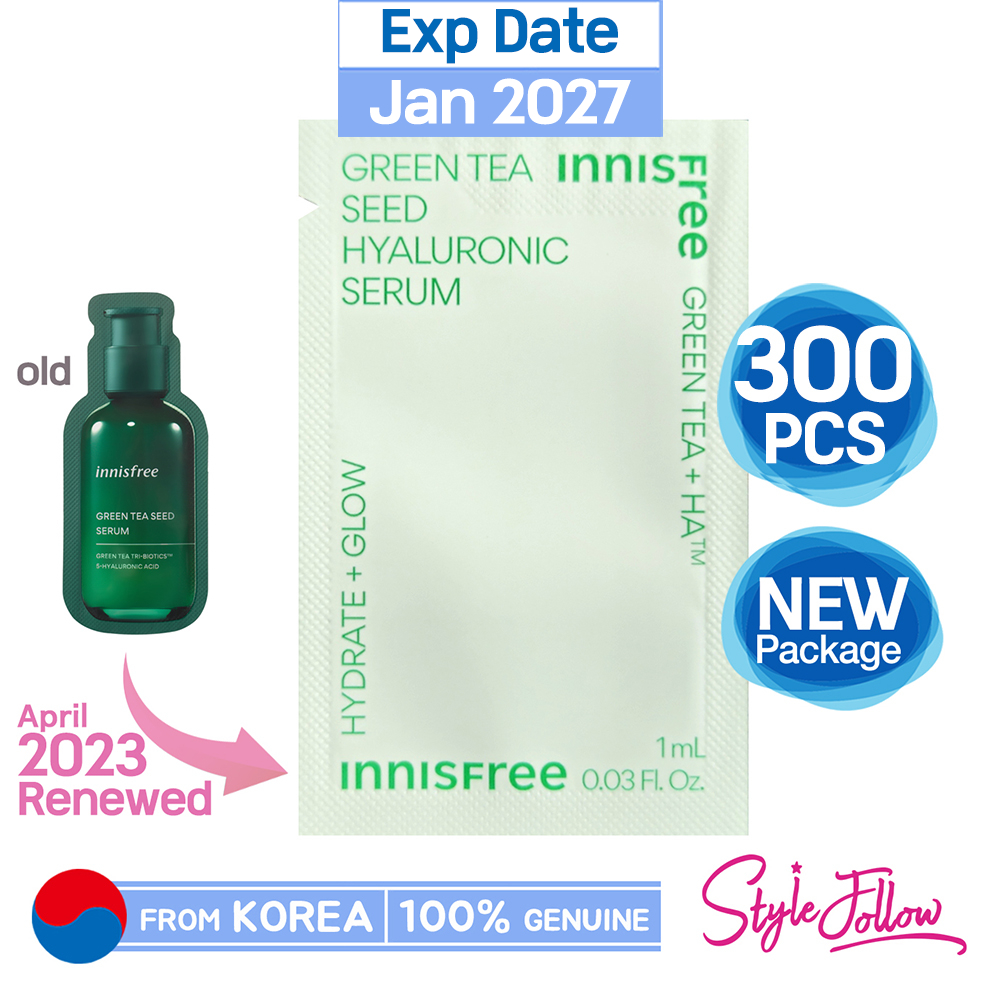 300pcs/300ml ️[INNISFREE] Green Tea Seed Hyaluronic Serum 1ml (Sample ...