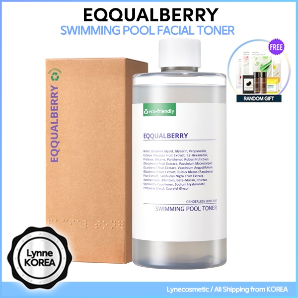 EQQUALBERRY DAILY PEELING Swimming Pool Facial Toner 300ml Vegan, Hydrating,