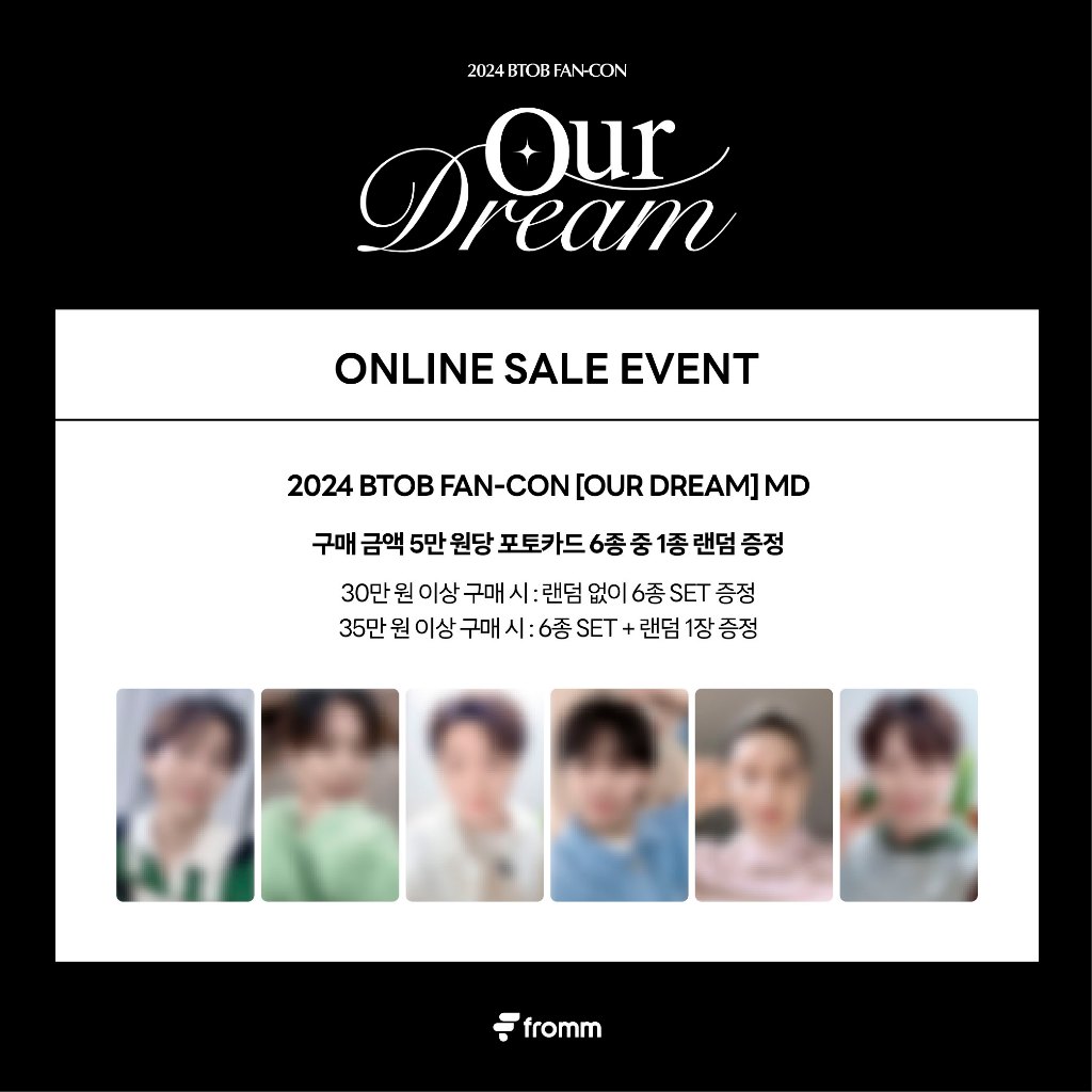 2024 BTOB Fan-Con Our Dream MD Trading Photocard | Shopee