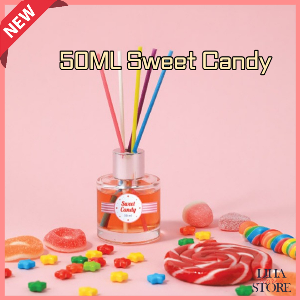 Daiso Korea Reed Diffuser 50ml Sweet Candy Cute Diffuser Mini Diffuser