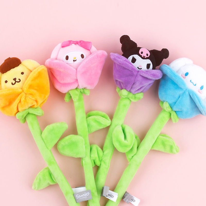 Cute Sanrio Characters Flower Flexible Wire Soft Doll Congrats Plush ...