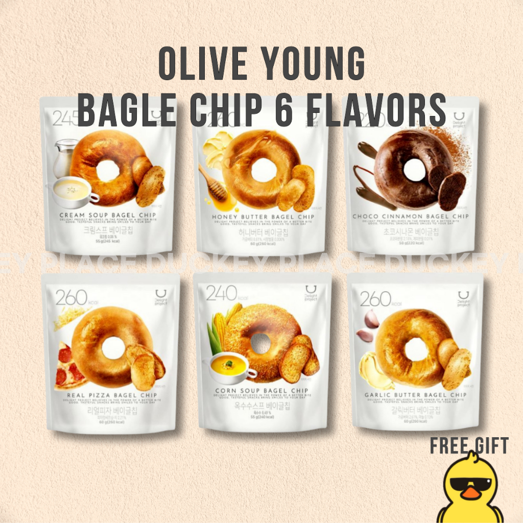 Olive Young Bagle Chip Delight Project 6 Flavors | Shopee Malaysia