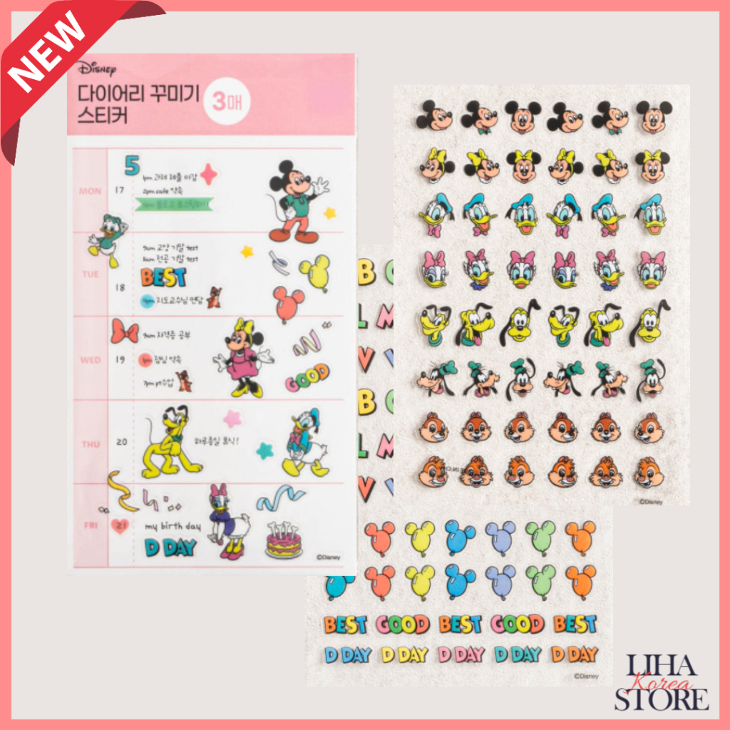Disney Mickey Sticker (3sheets) | Shopee Malaysia