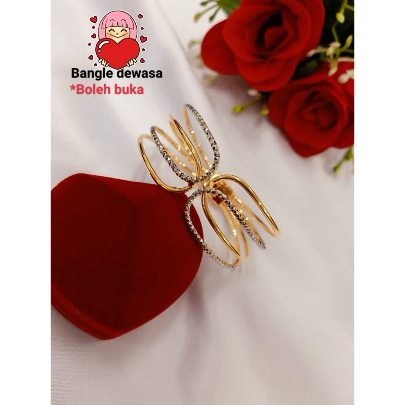 🔥NEW DESIGN🔥BANGLE OMBAK RINDU 4 Layer SUASA | Shopee Malaysia