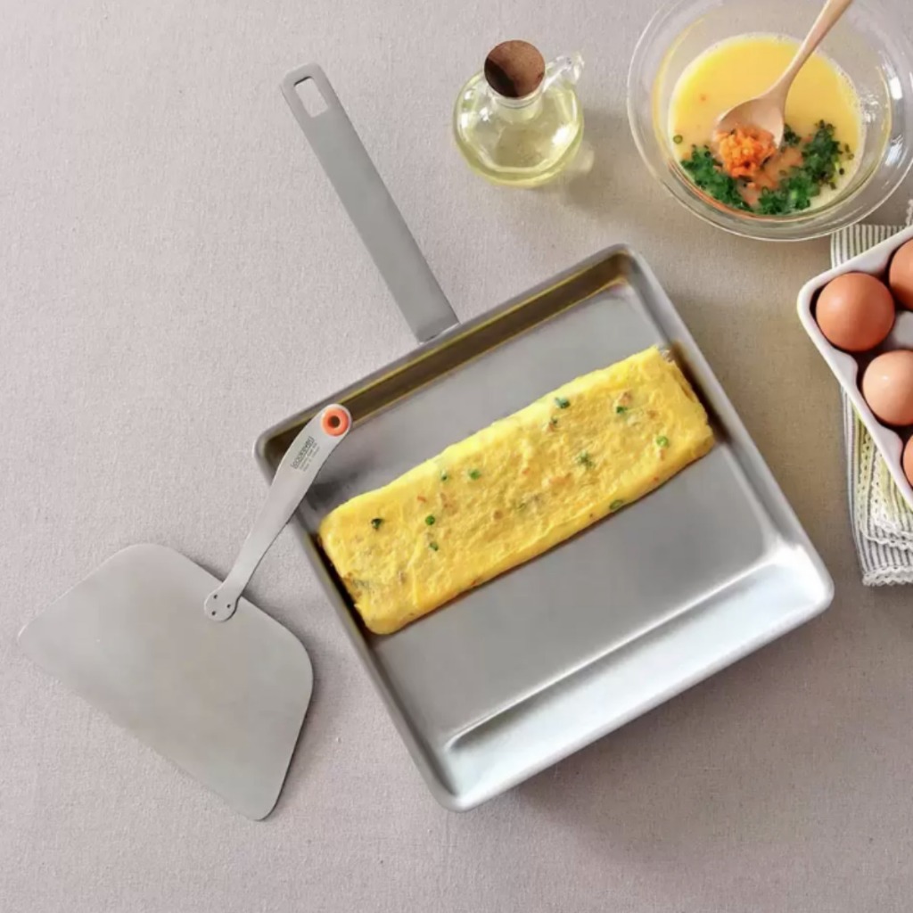 COOKEVER Multi Square Pan (includes flipper) Stainless Steel 304 Egg
