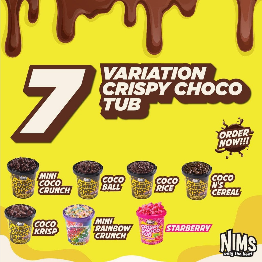 NIMS Crispy Choco Tub - 250g/tub Mini Coco Crunch/Coco Ball/Coco Rice ...