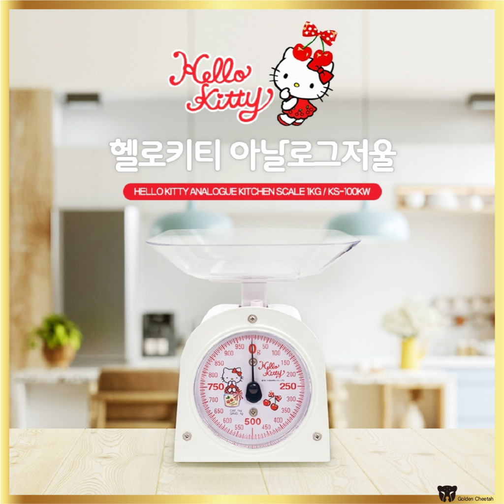 Hello Kitty Analog Kitchen Scale Baking Weighing Scale 1kg | Shopee ...