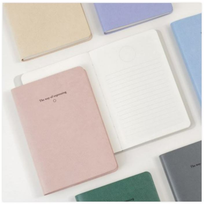 [Made in Korea] Leather Journal LINE and BLANK NOTE Hard Cover Notebook ...