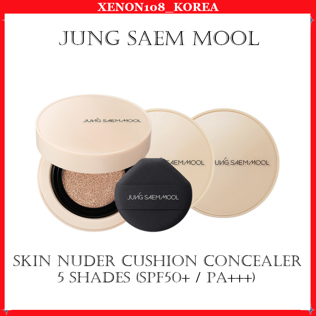 JUNG SAEM MOOL SKIN NUDER CUSHION CONCEALER 5 SHADES (SPF50+ / PA ...
