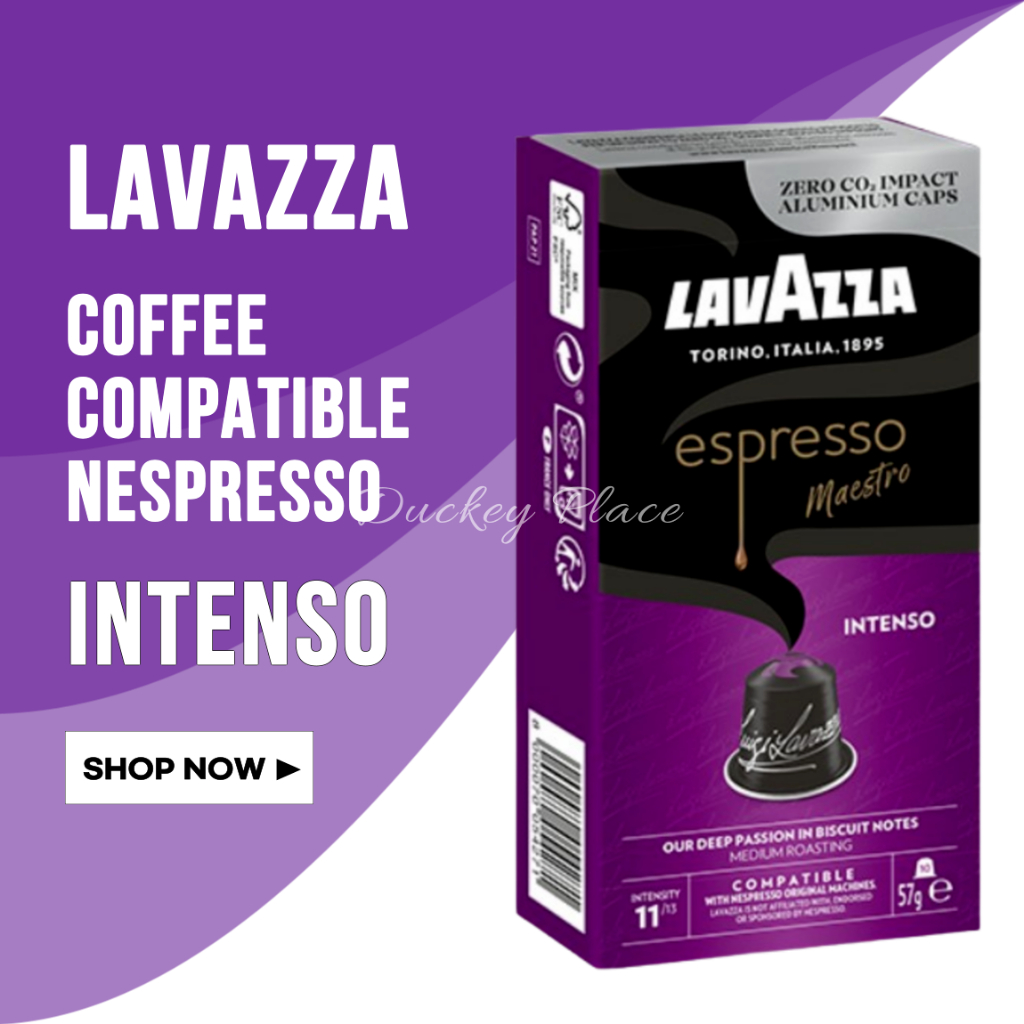 Lavazza Coffee Espresso Maestro Intenso Compatible Nespresso 10ea