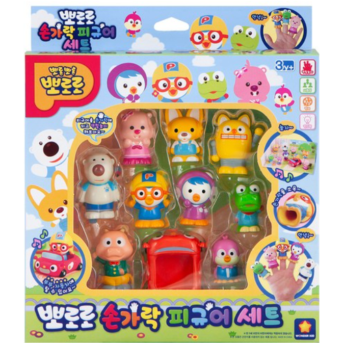 Pororo Finger Puppet Figure 10-Piece Set + Play Pad | Shopee Malaysia