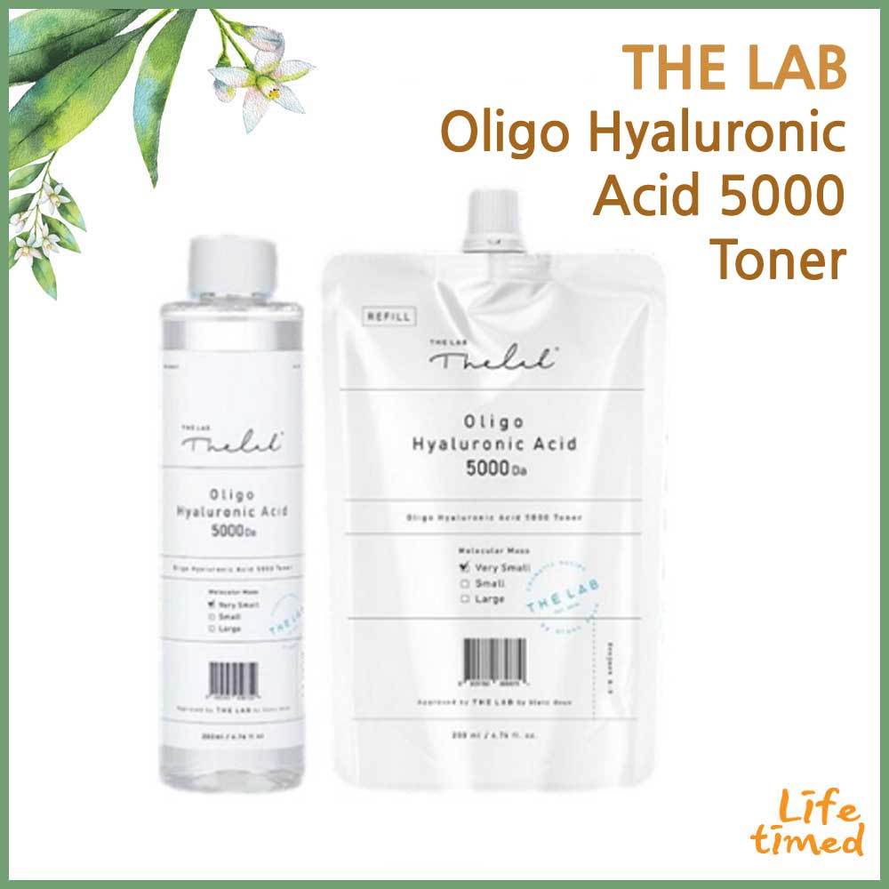 THE LAB Oligo Hyaluronic Acid 5000 Toner 200ml + refill 200ml Shopee