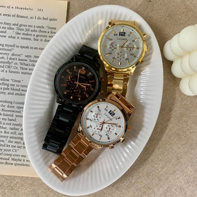 [Korea Lavenda] Korea Fashion Big Round Watch, Korea Brand | Shopee ...