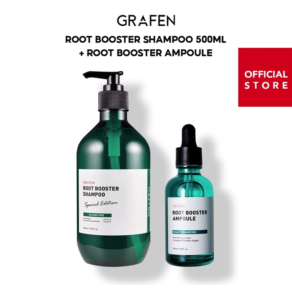 [GRAFEN] Premium Scalp Care Set (Root Booster Shampoo 500ml + Scalp