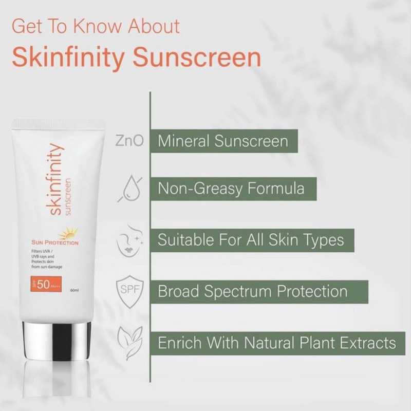 Skinfinity Sunscreen SPF 50 PA+++ 60ml | Shopee Malaysia