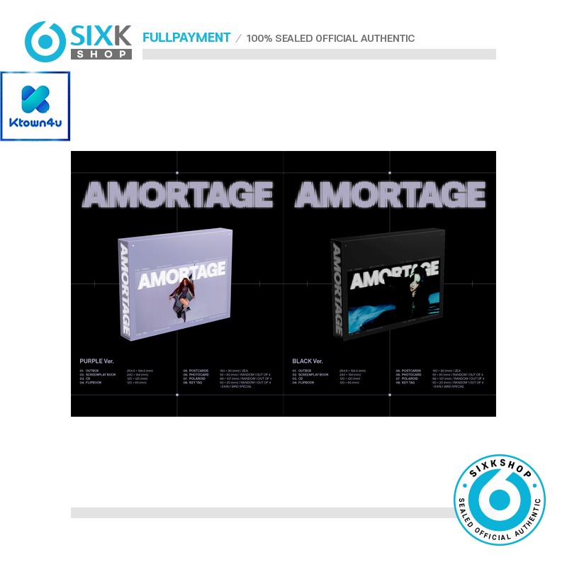 JI-SOO Mini Album AMORTAGE Edizione Esclusiva (versione Nera