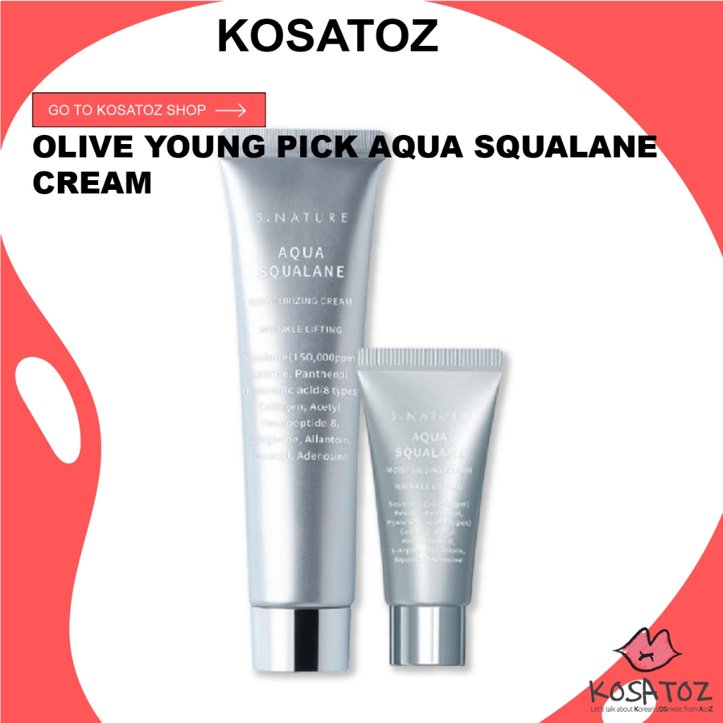 [S.Nature] Aqua Squalane Moisturizing Cream 60ml+30ml Set Shopee Malaysia
