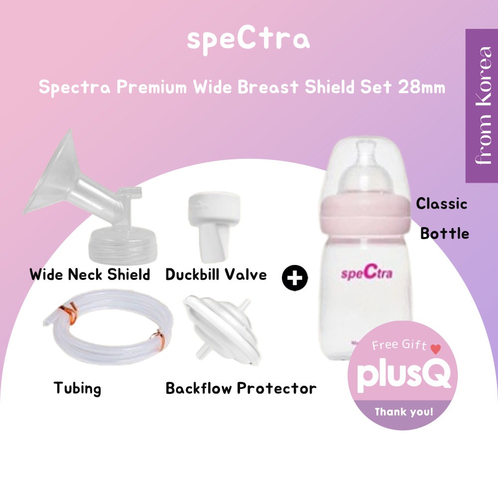 [Spectra] Premium Wide Breast Shield Set 28mm / from korea | Shopee ...
