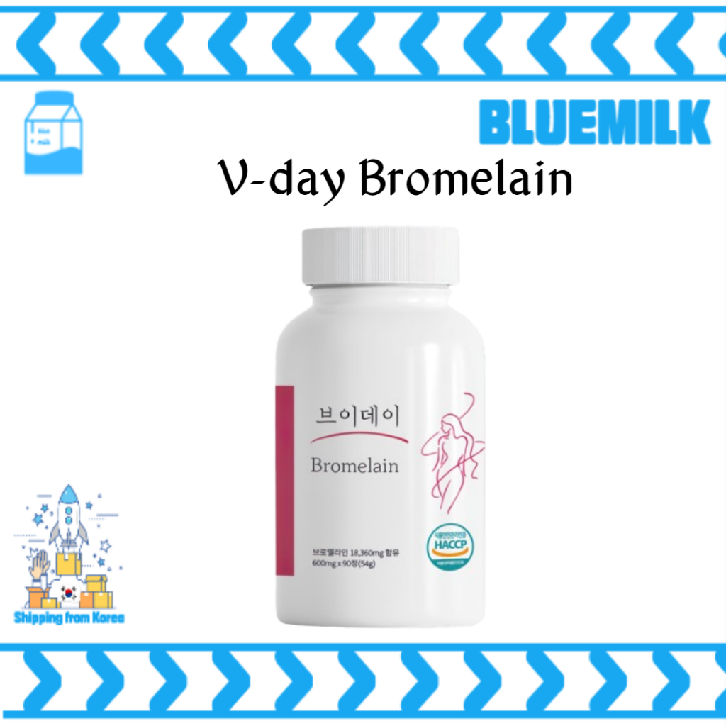 Vday bromelain, Bromelain supplement pills, reduce fat accumulation