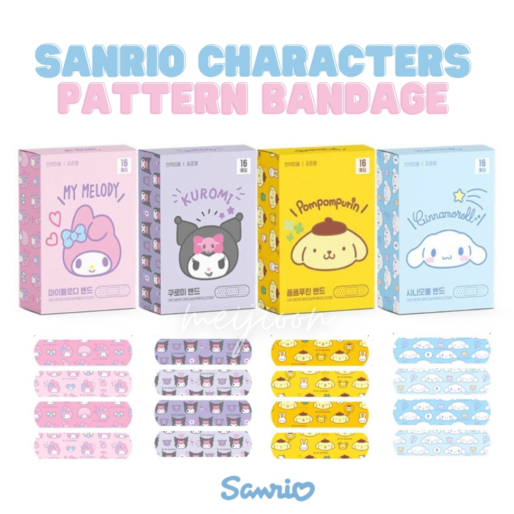 ♥from KOREA♥ Sanrio Characters’ Pattern Bandage, Adhesive Band Aid/My ...