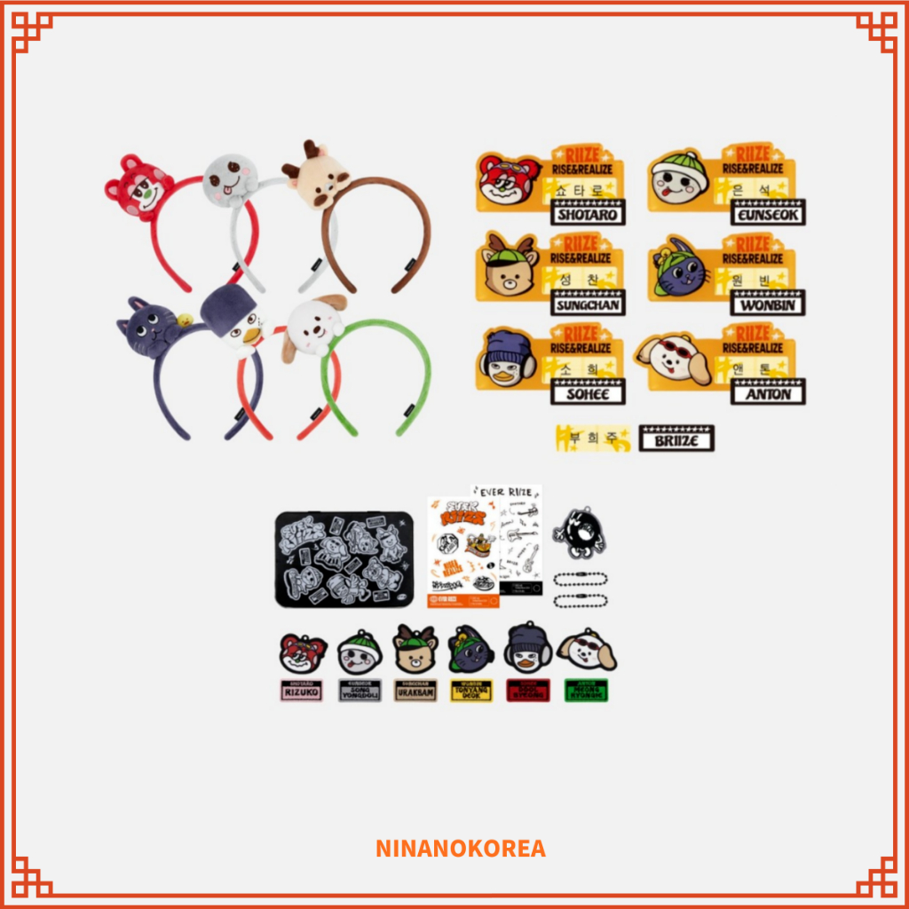 RIIZE [EVER RIIZE] RIIZE CHARACTER DOLL HAIRBAND / ACRYLIC NAME TAG ...